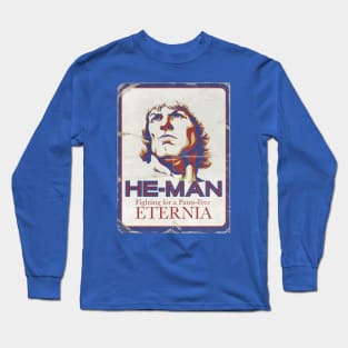 He-Man (distressed poster) Long Sleeve T-Shirt